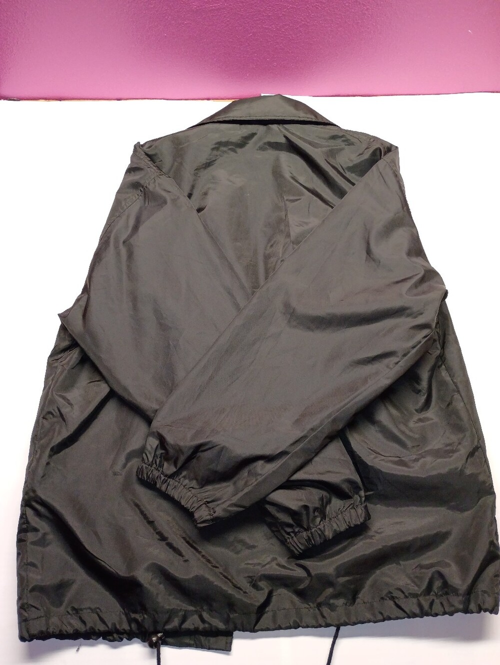 Bjorn Again Black Lightweight Men's Windbreaker Jacket 1988 - Picture 2 of 9
